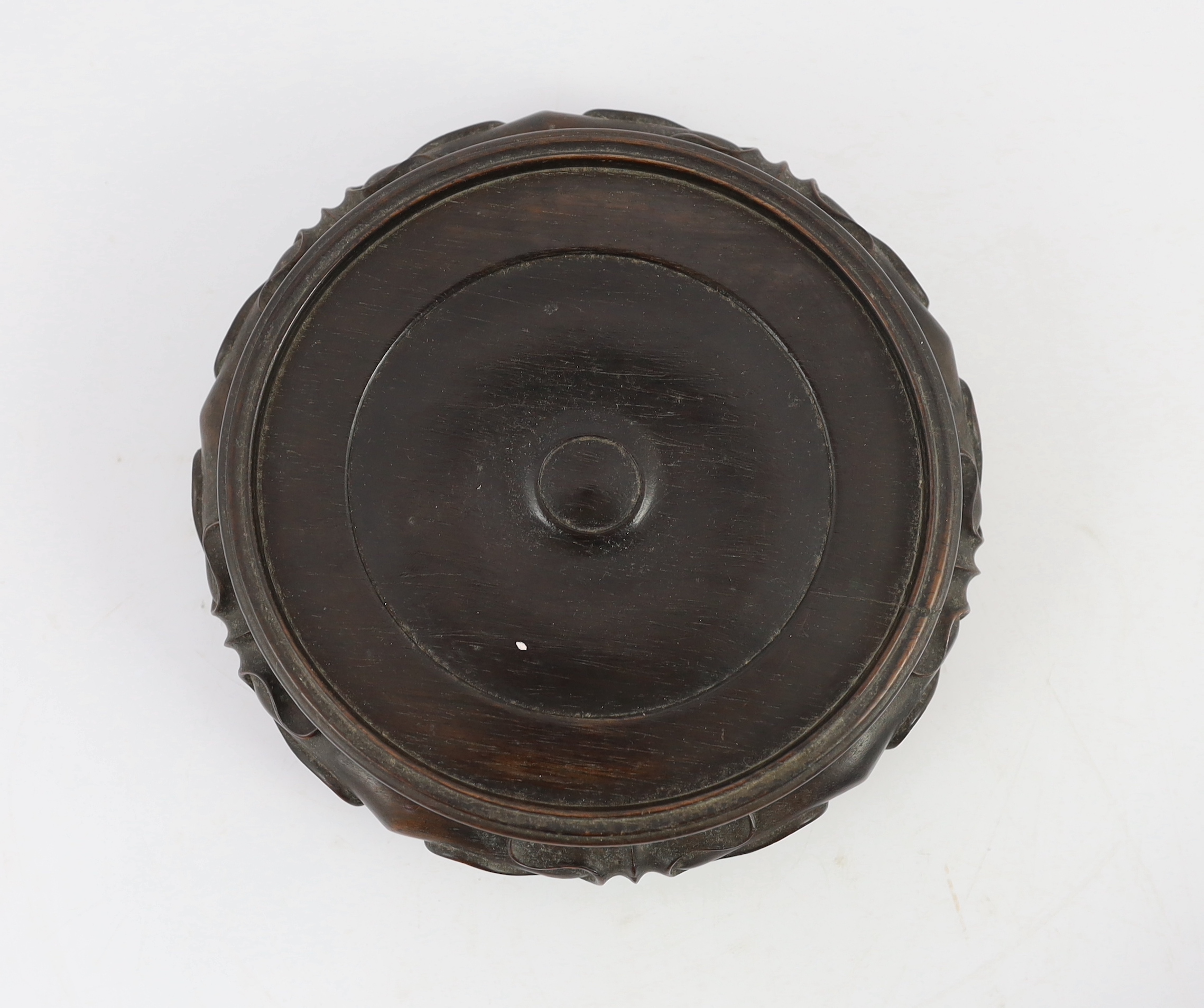 A rare Chinese blue and white ‘eighteen luohan’ censer, Kangxi period, inscribed dedication and cyclical date for 1709